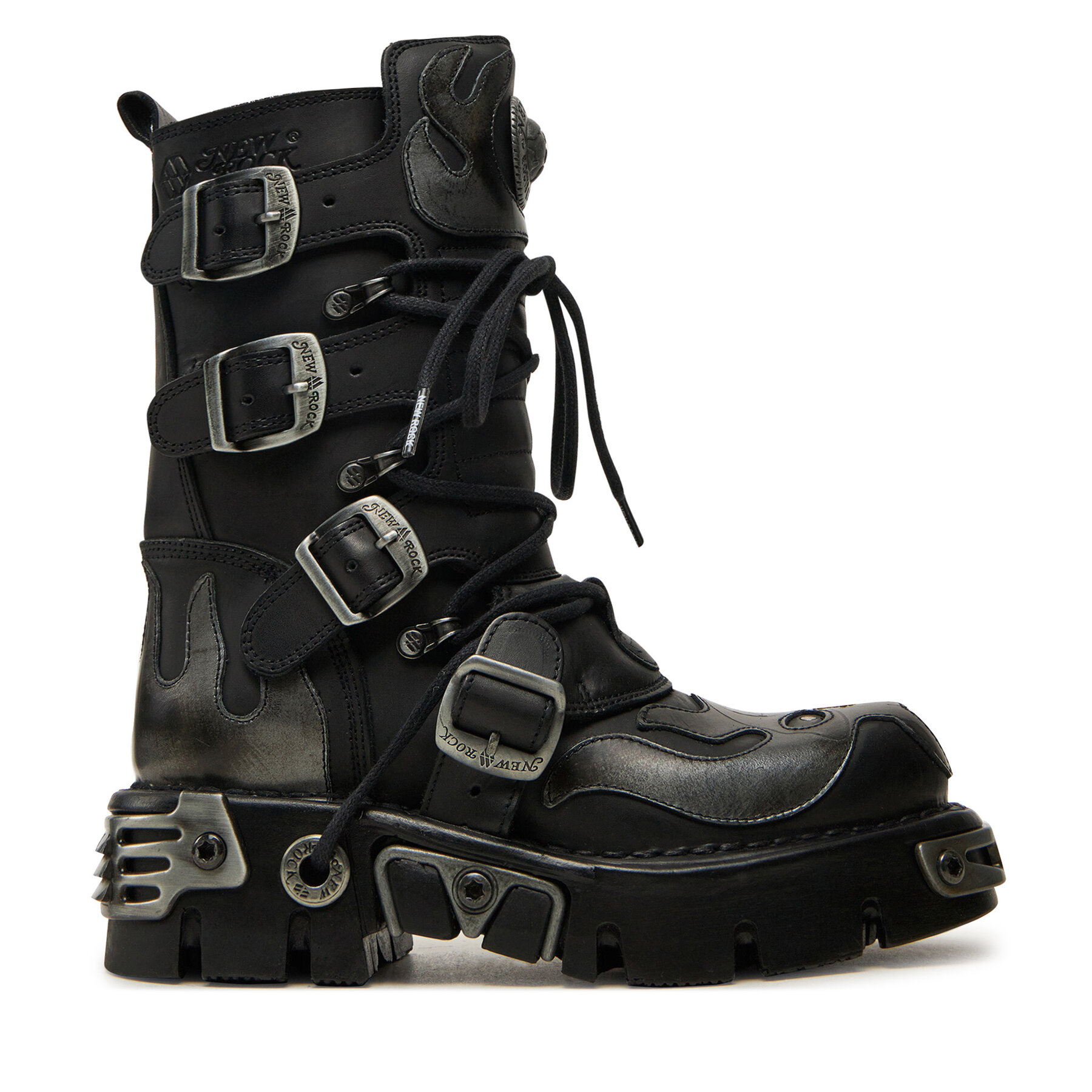 Schnürstiefel NEW ROCK M-107-S2 Schwarz von New Rock