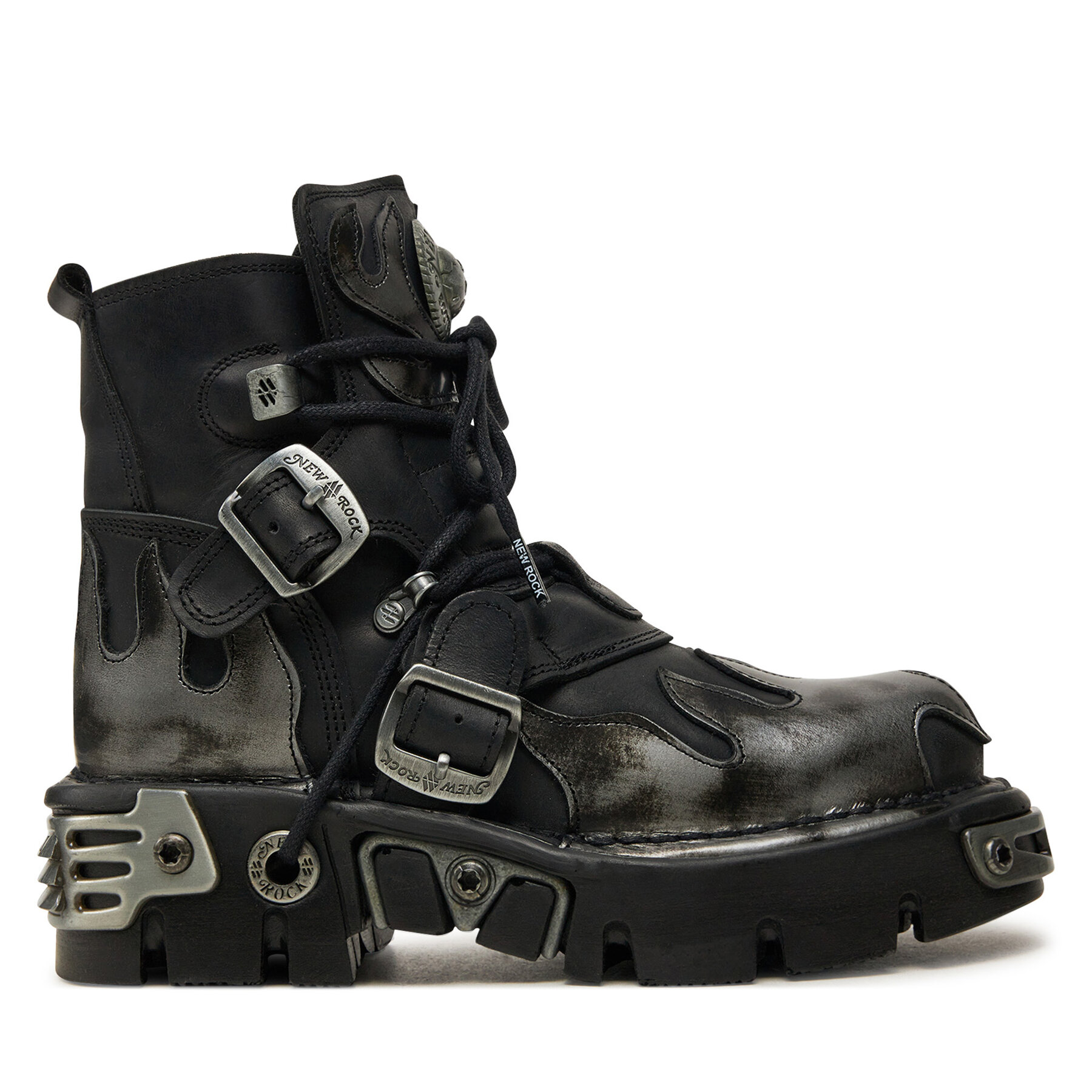 Schnürstiefel NEW ROCK M-288-S2 Schwarz von New Rock