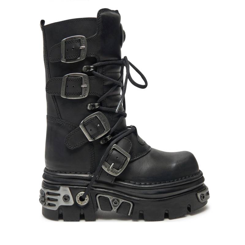 Schnürstiefel NEW ROCK M-373-S4 Schwarz von New Rock