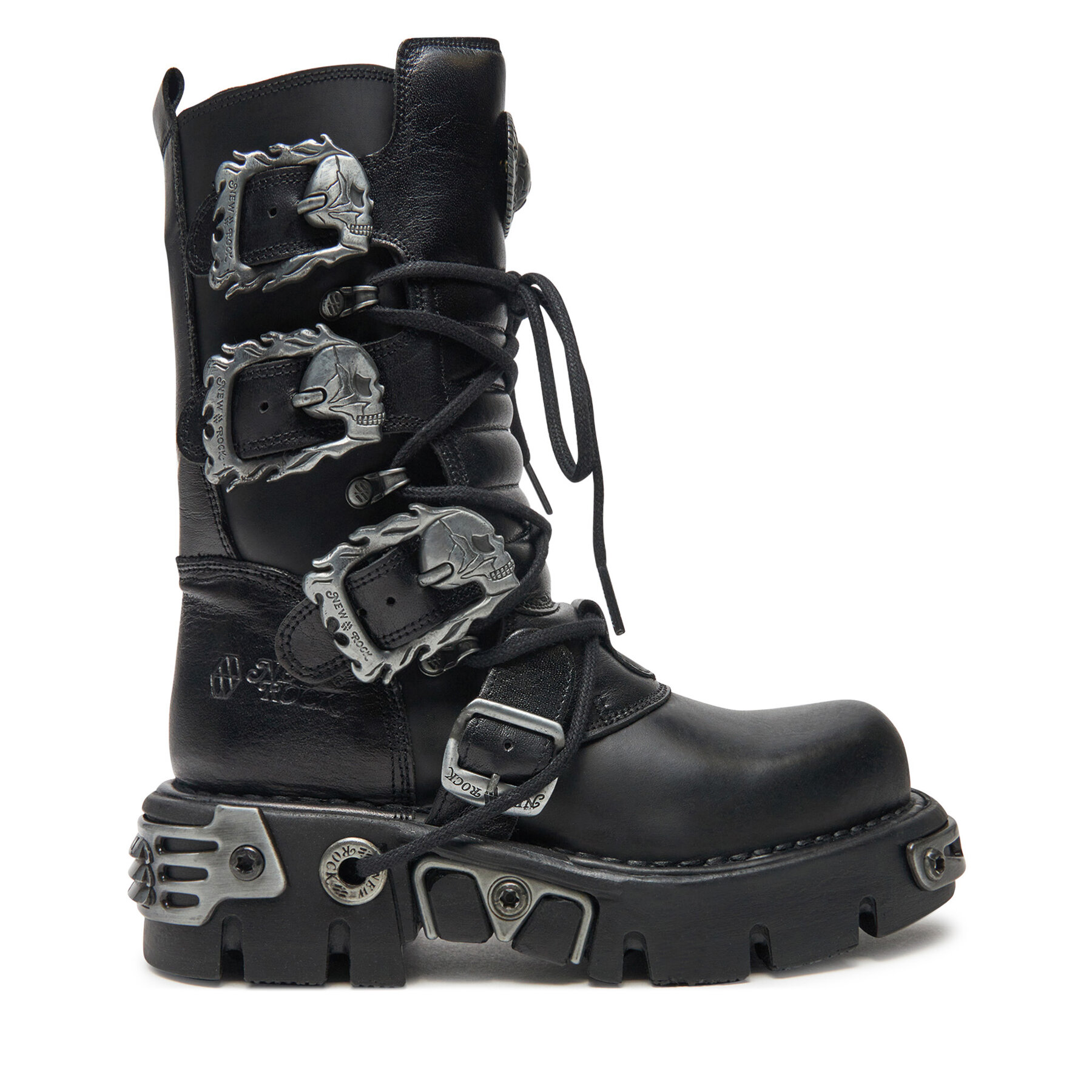 Schnürstiefel NEW ROCK M-391-S1 Schwarz