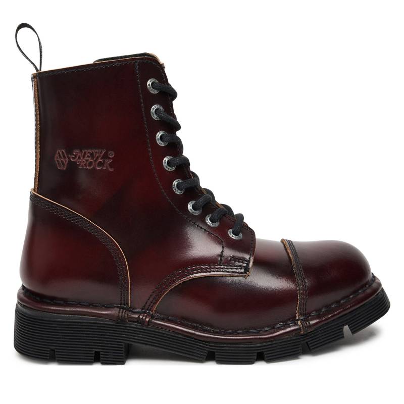 Schnürstiefel NEW ROCK M-MILI083C-S56 Dunkelrot von New Rock