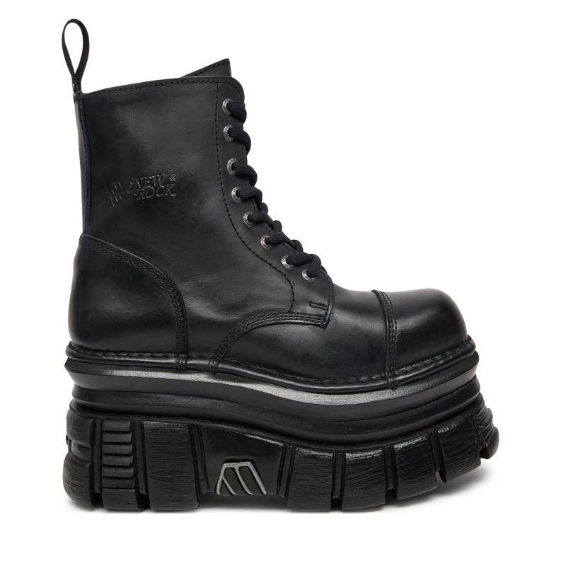 Schnürstiefel NEW ROCK M-MILI083C-S60 Schwarz von New Rock