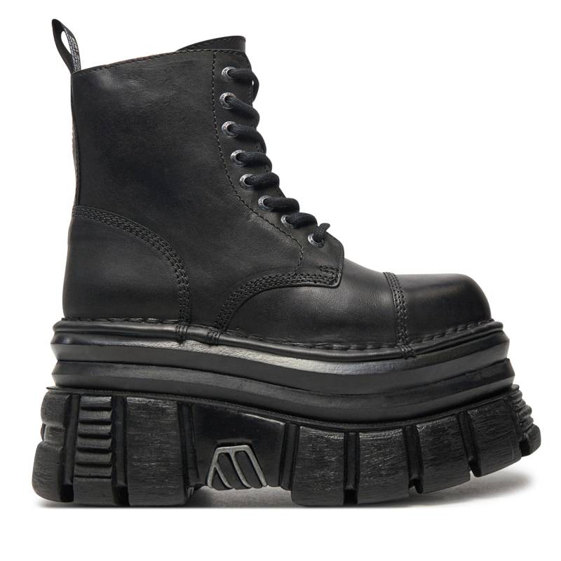 Schnürstiefel NEW ROCK M-MILI083C-S60 Schwarz von New Rock