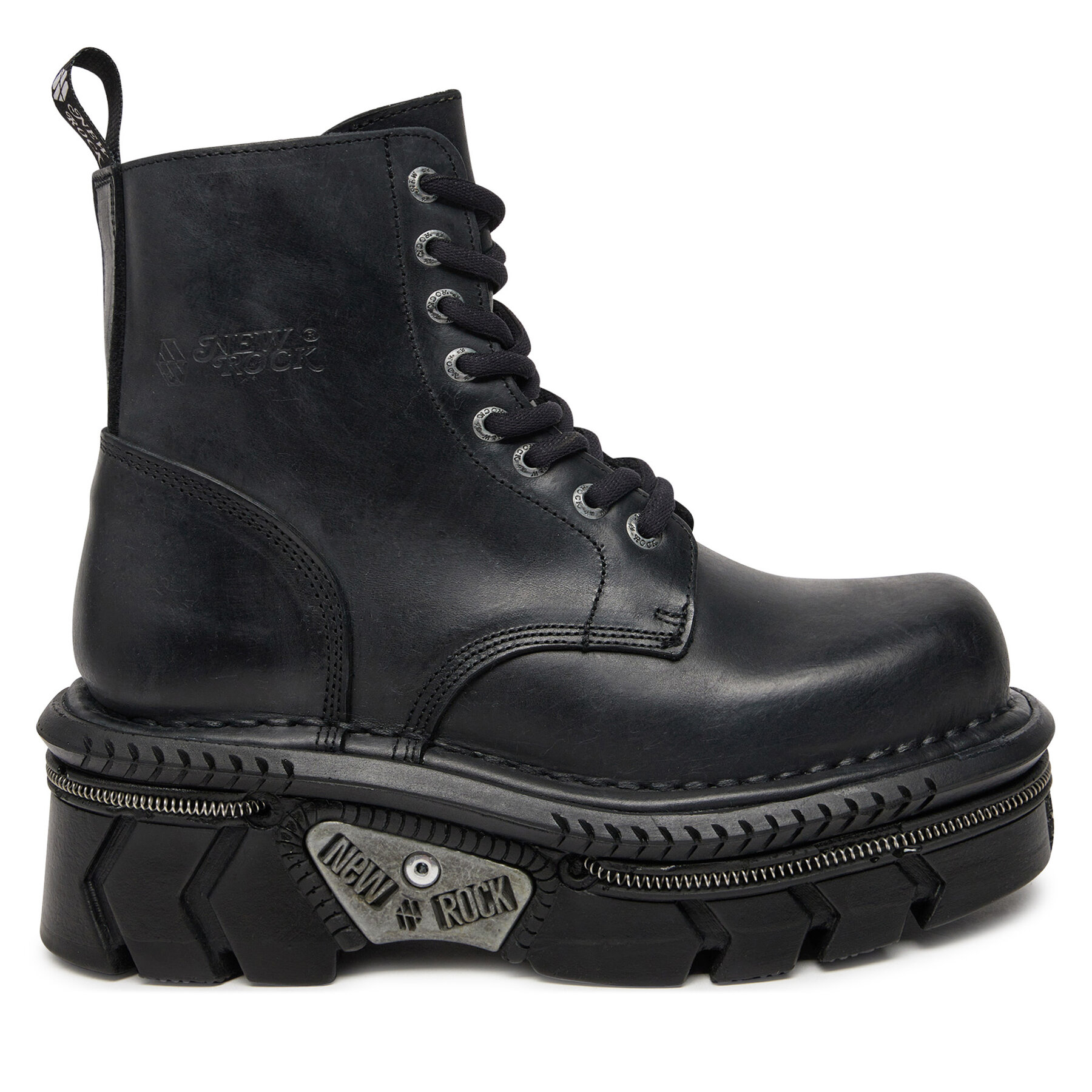 Schnürstiefel NEW ROCK M-MILI084N-S6 Schwarz von New Rock