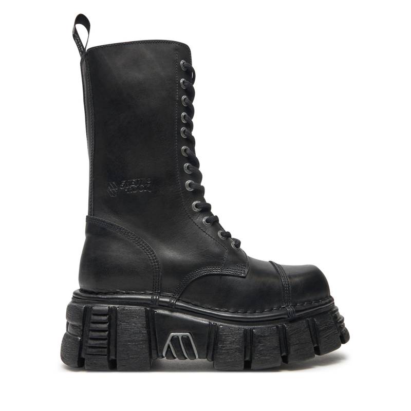 Schnürstiefel NEW ROCK M-MILI211-C14 Schwarz von New Rock