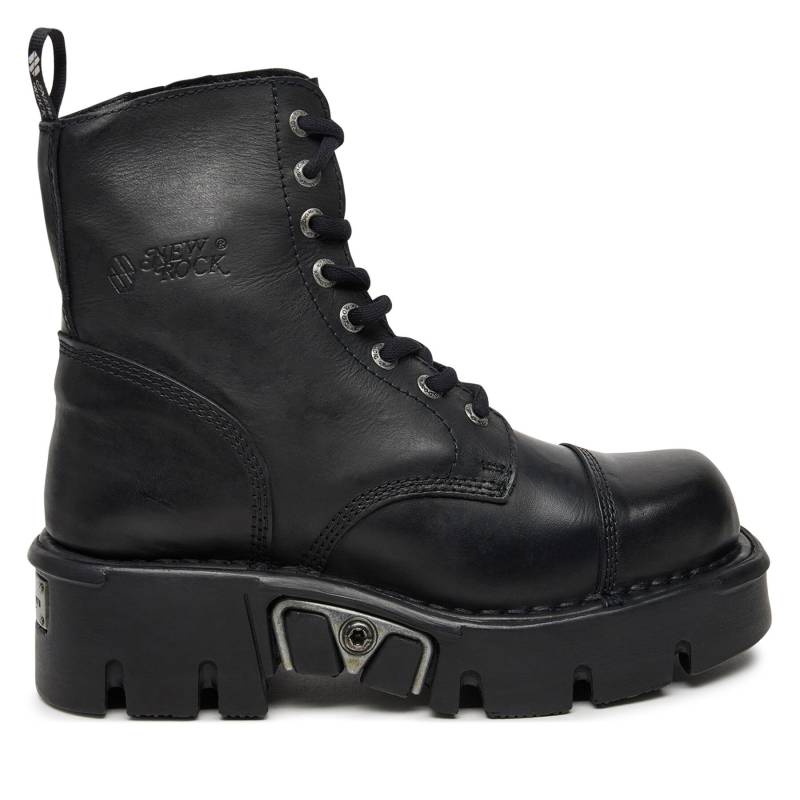 Schnürstiefel NEW ROCK M-NEWMILI083-S19 Schwarz von New Rock