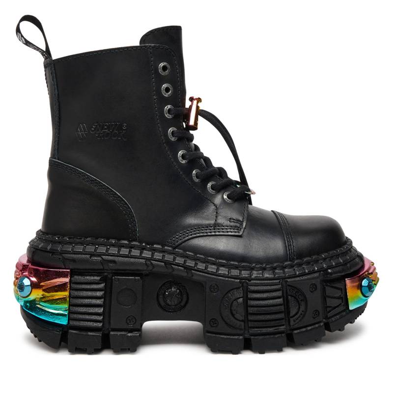 Schnürstiefel NEW ROCK M-WALL083CCT-S8 Schwarz von New Rock