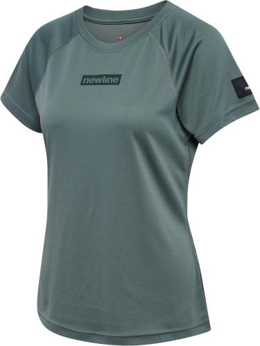 Einzelstück Newline Nwlcharge Mesh T-Shirt W - balsam green (Grösse: L) von Newline