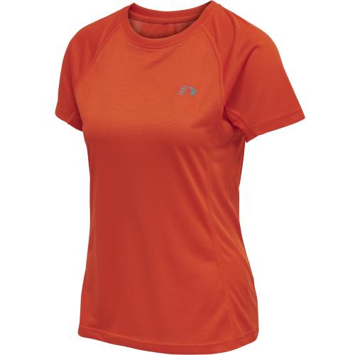 Einzelstück Newline Women Running T-Shirt S/S - spicy orange (Grösse: M) von Newline