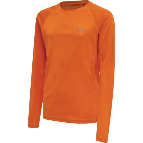 Newline Kids Core Running T-Shirt L/S - orange tiger (Grösse: 152) von Newline