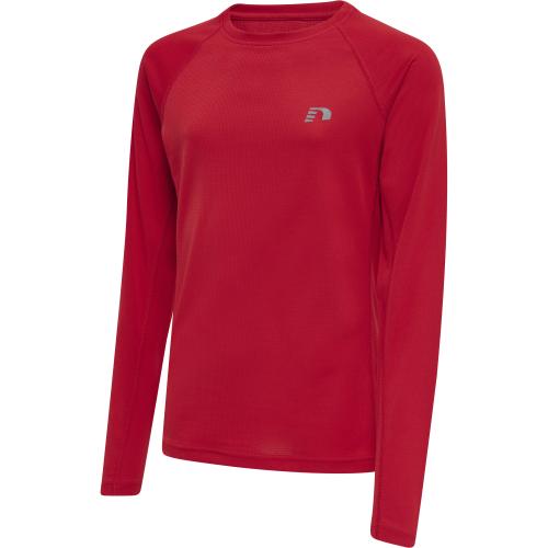 Newline Kids Core Running T-Shirt L/S - tango red (Grösse: 152) von Newline