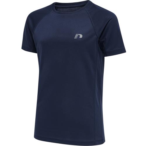 Newline Kids Core Running T-Shirt S/S - black iris (Grösse: 128) von Newline