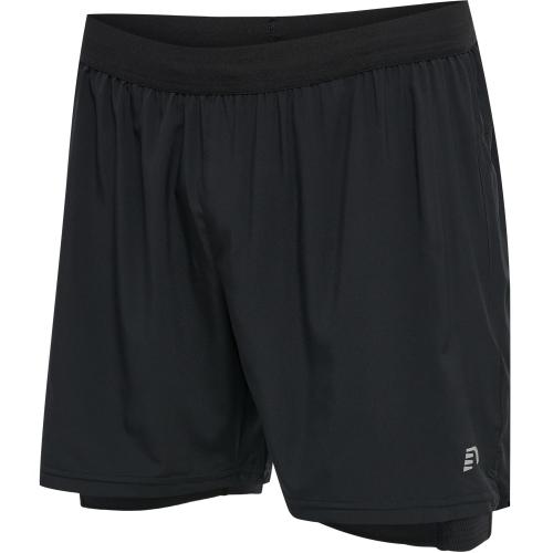 Newline Men Core 2-In-1 Shorts - black (Grösse: 2XL) von Newline