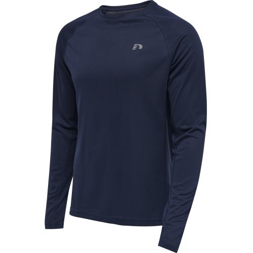 Newline Men Core Running T-Shirt L/S - black iris (Grösse: 2XL) von Newline