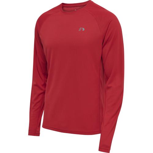 Newline Men Core Running T-Shirt L/S - tango red (Grösse: 2XL) von Newline