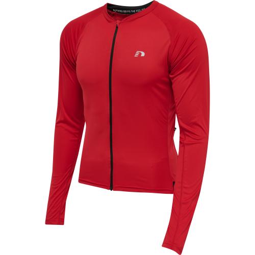 Newline Mens Core Bike L/S Jersey - tango red (Grösse: 3XL) von Newline