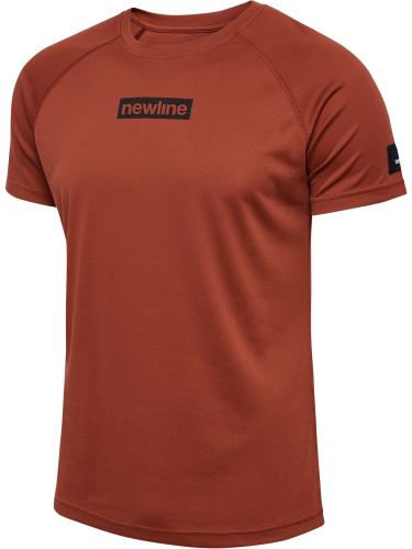 Newline Nwlcharge Mesh T-Shirt - burnt henna (Grösse: 2XL) von Newline