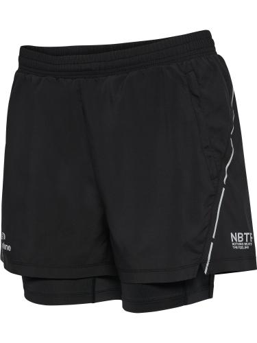 Newline Nwlfast 2In1 Zip Pocket Shorts W - black (Grösse: 2XL) von Newline