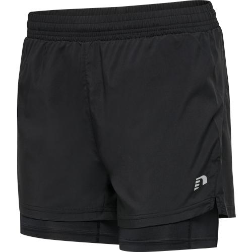 Newline Nwlkansas 2-In-1 Shorts Women - black (Grösse: XS) von Newline