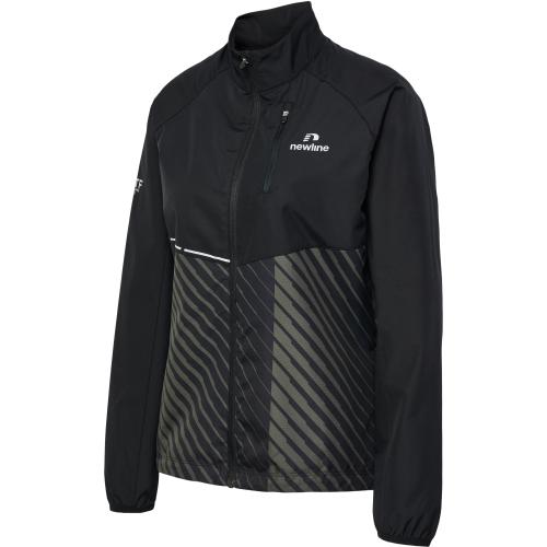 Newline Nwlpace Jacket Woman - black beluga aop (Grösse: L) von Newline