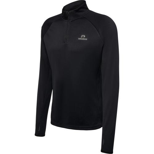 Newline Nwlphoenix 1/2 Zip L/S Men - black (Grösse: 2XL) von Newline