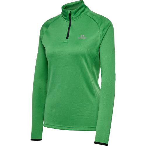 Newline Nwlphoenix 1/2 Zip L/S Woman - medium green (Grösse: 2XL) von Newline