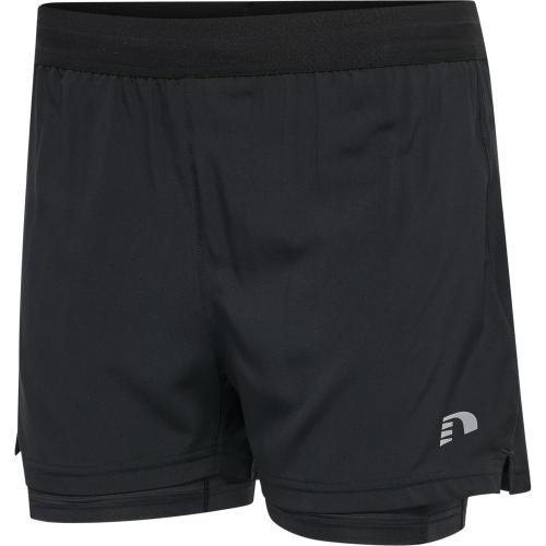 Newline Women Core 2-In-1 Shorts - black (Grösse: L) von Newline