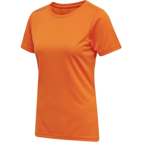 Newline Women Core Functional T-Shirt S/S - orange tiger (Grösse: L) von Newline