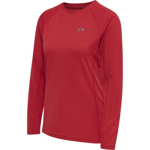 Newline Women Core Running T-Shirt L/S - tango red (Grösse: S) von Newline