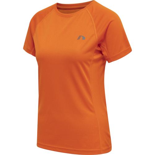 Newline Women Core Running T-Shirt S/S - orange tiger (Grösse: S) von Newline