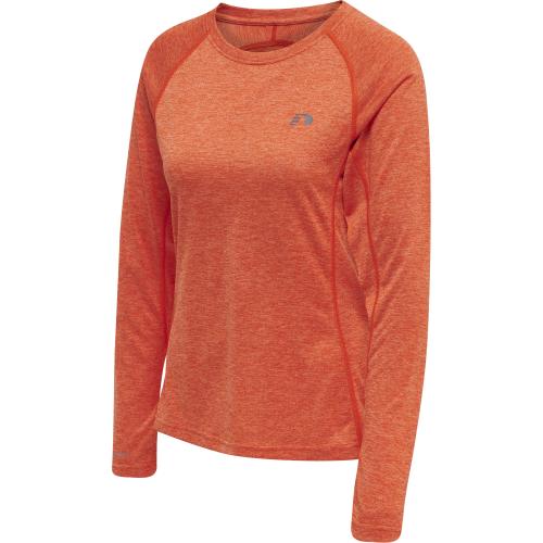 Newline Women Running L/S - spicy orange melange (Grösse: XS) von Newline