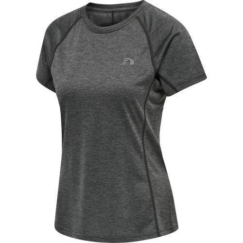 Newline Women Running T-Shirt S/S - forged iron melange (Grösse: S) von Newline