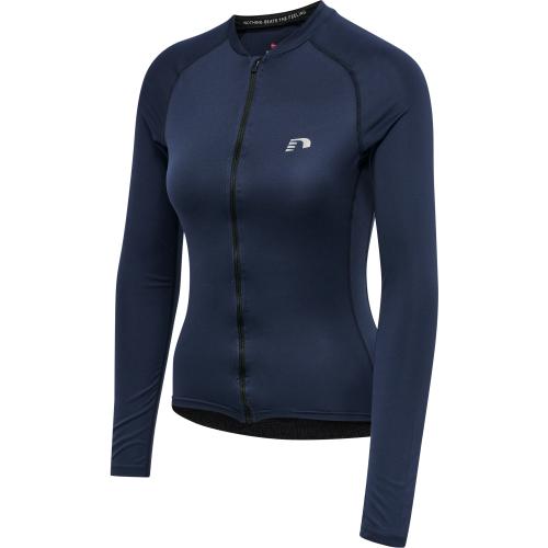 Newline Womens Core Bike L/S Jersey - black iris (Grösse: M) von Newline