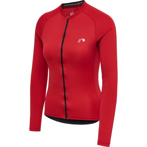 Newline Womens Core Bike L/S Jersey - tango red (Grösse: S) von Newline