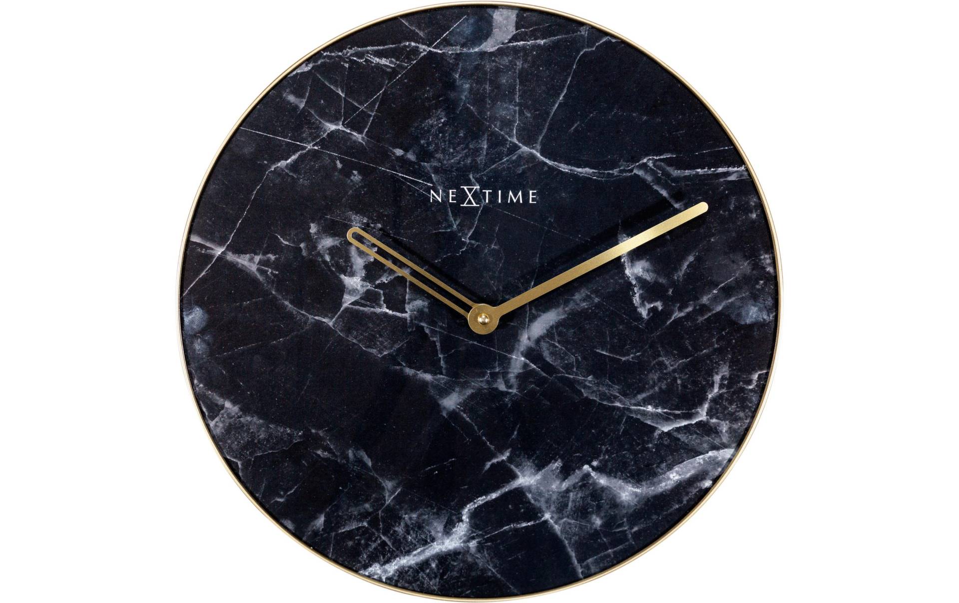 NEXTIME Wanduhr »Marble Ø 40 cm Goldfarben/Schwarz« NEXTIME Wanduhr »Marble Ø 40 cm Goldfarben/Schwarz« von Nextime