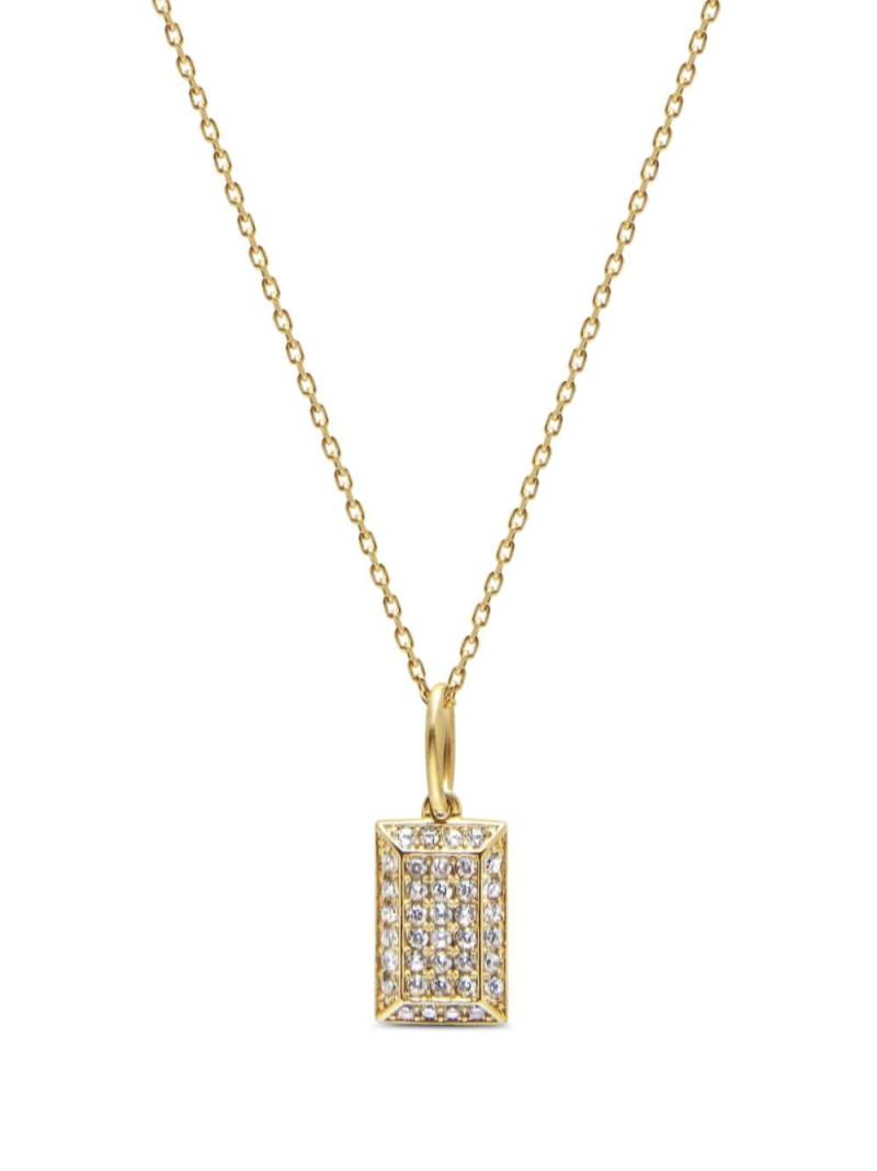 Nialaya Jewelry CZ tag necklace - Gold von Nialaya Jewelry