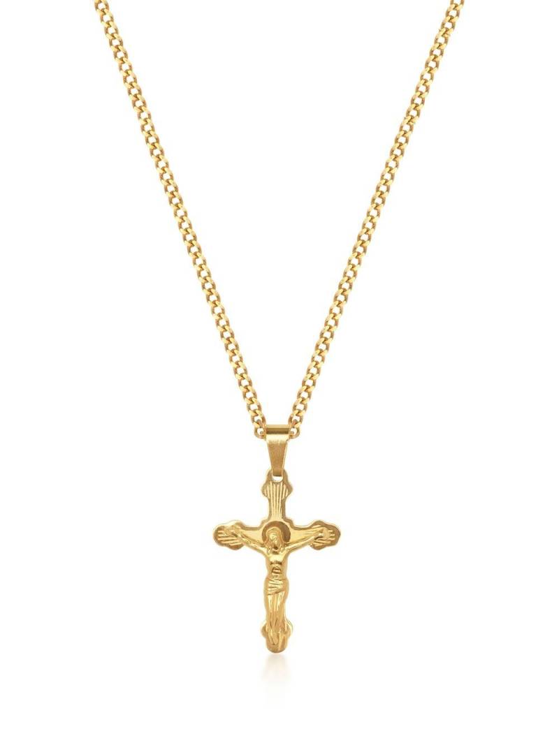 Nialaya Jewelry Crucifix Pendant chain necklace - Gold von Nialaya Jewelry