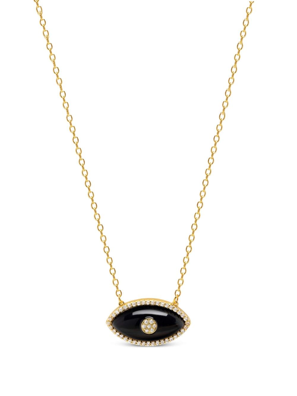 Nialaya Jewelry Evil Eye pendant necklace - Gold von Nialaya Jewelry