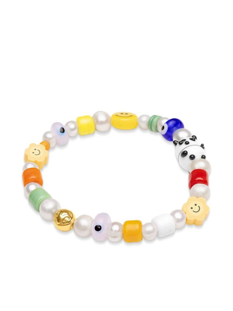 Nialaya Jewelry Panda pearl bracelet - White von Nialaya Jewelry