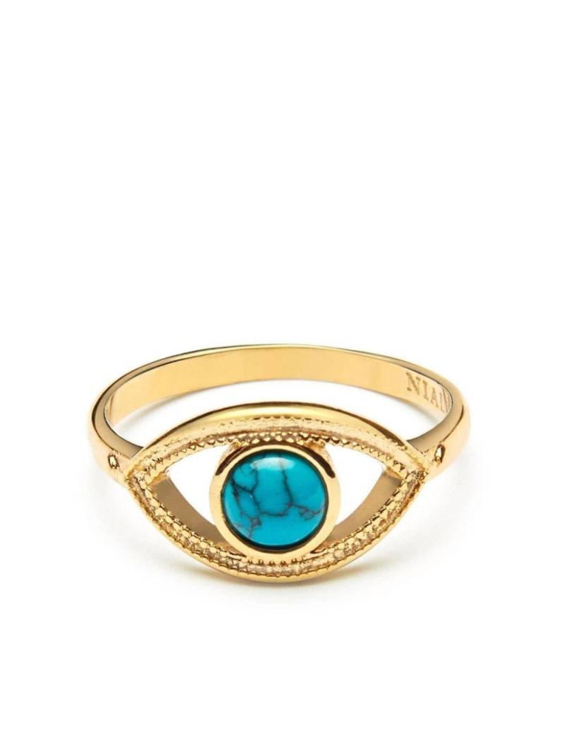 Nialaya Jewelry Skyfall Evil Eye ring - Gold von Nialaya Jewelry