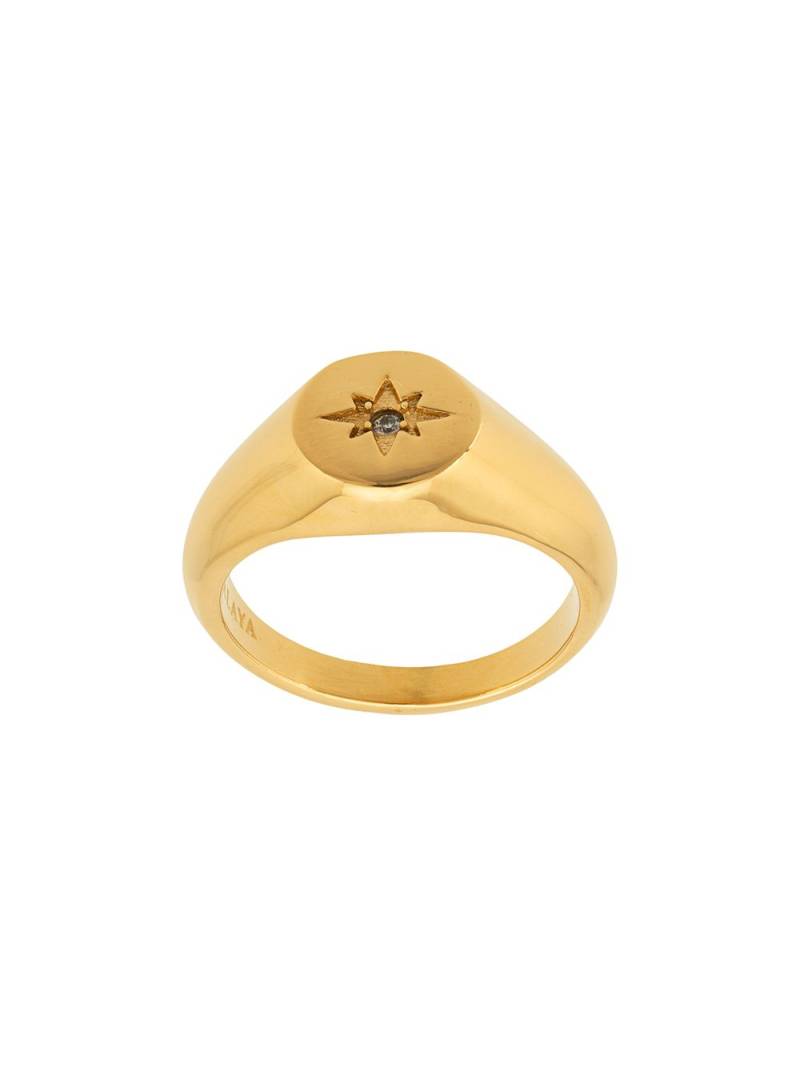 Nialaya Jewelry Skyfall Mini Starburst ring - Gold von Nialaya Jewelry