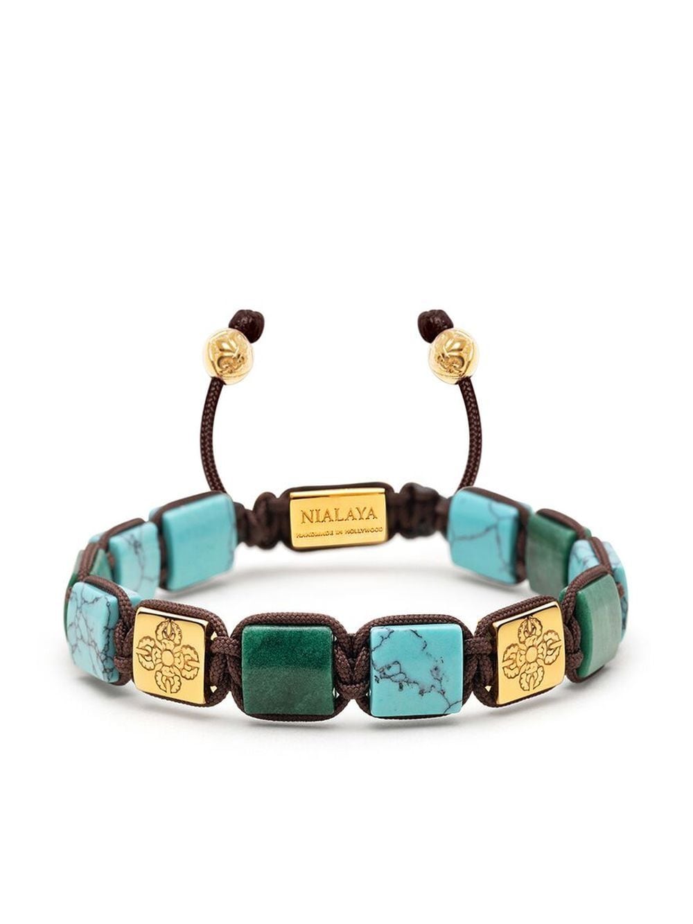 Nialaya Jewelry The Dorje Flatbread bracelet - Blue von Nialaya Jewelry