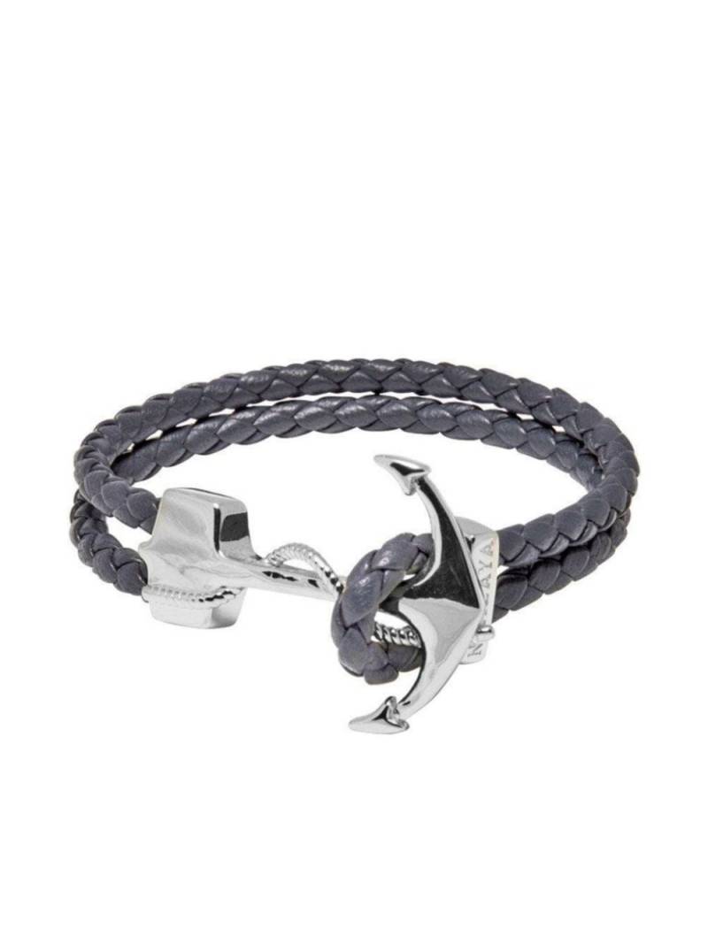 Nialaya Jewelry anchor rope bracelet - Grey von Nialaya Jewelry