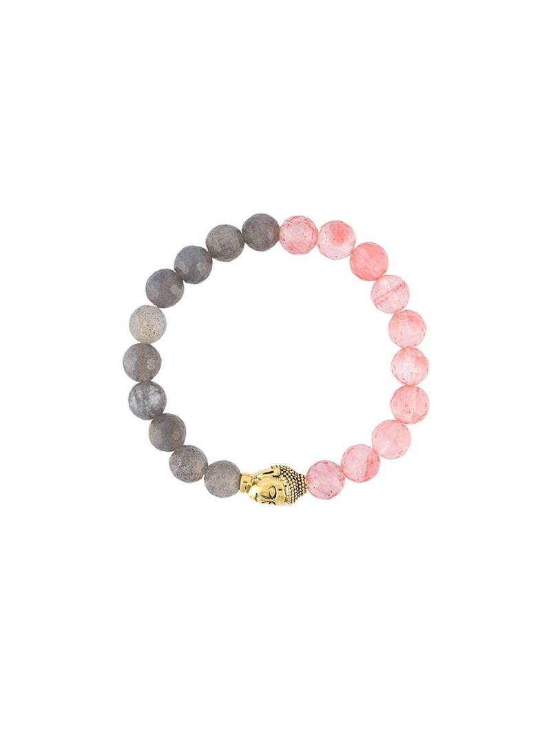 Nialaya Jewelry beaded Buddha bracelet - Pink von Nialaya Jewelry