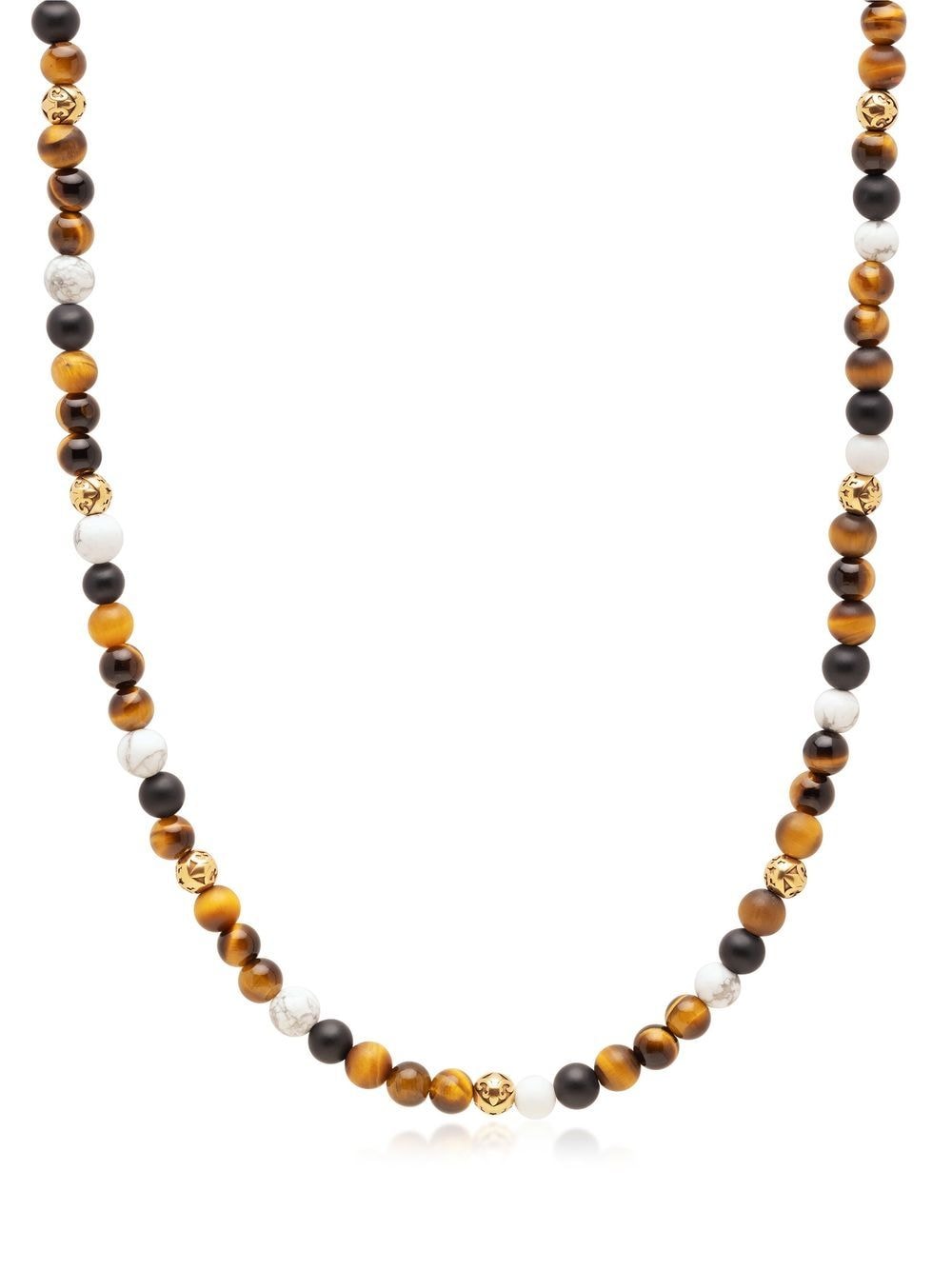Nialaya Jewelry beaded gemstone necklace - Brown von Nialaya Jewelry