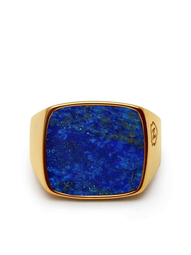 Nialaya Jewelry blue lapis signet ring - Gold von Nialaya Jewelry