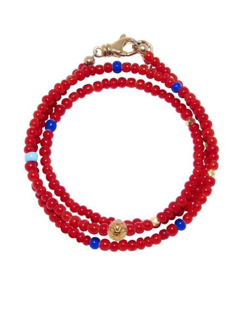 Nialaya Jewelry braded bracelet - Red von Nialaya Jewelry