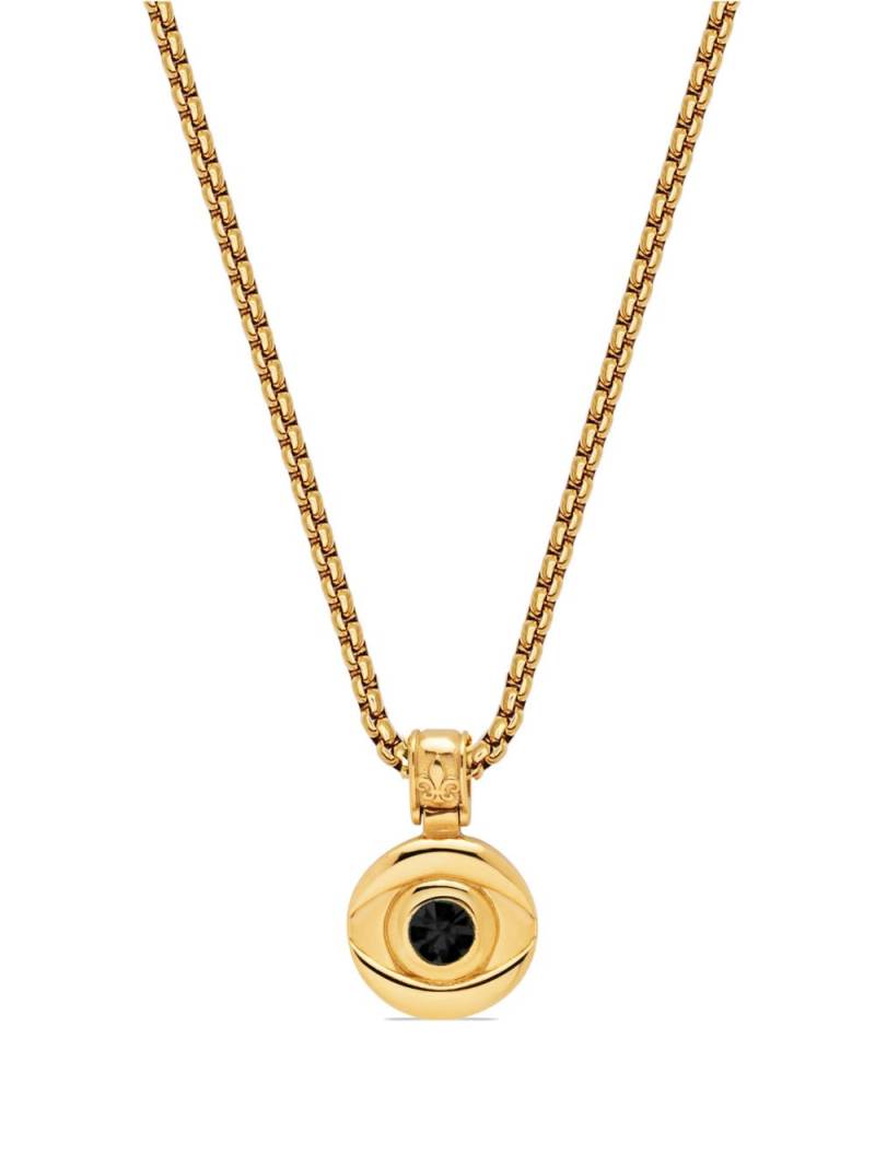 Nialaya Jewelry coin evil-eye pendant necklace - Gold von Nialaya Jewelry