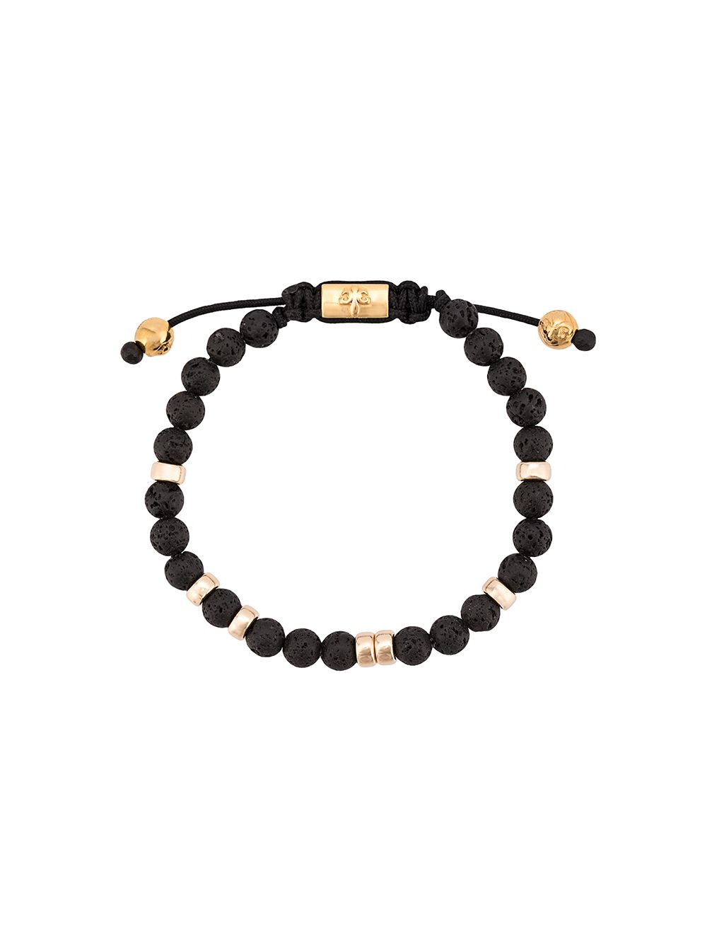 Nialaya Jewelry contrast beaded bracelet - Black von Nialaya Jewelry