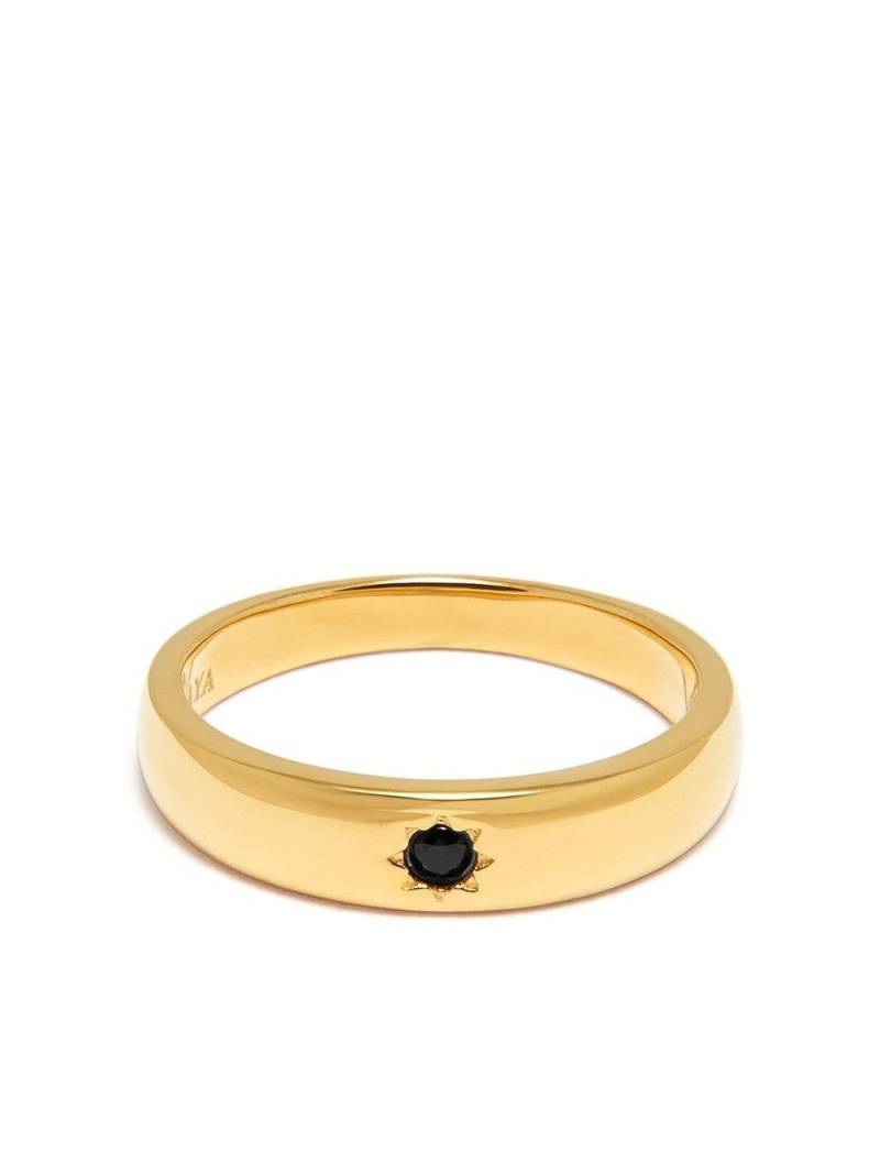 Nialaya Jewelry crystal-embellished band ring - Gold von Nialaya Jewelry